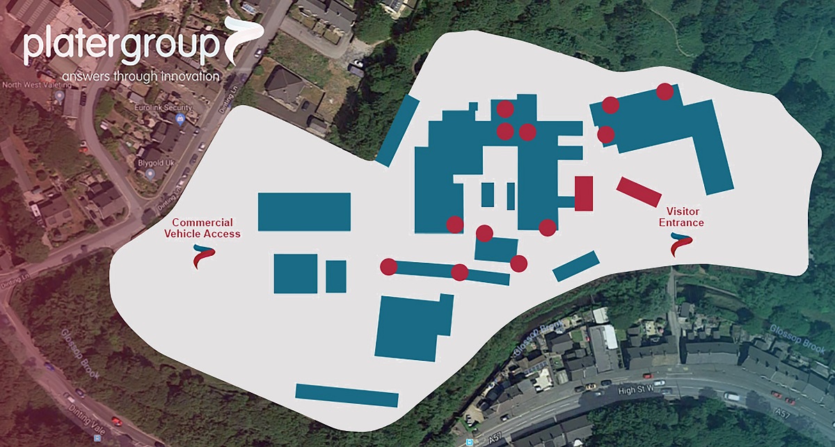 Plater Group Glossop site map